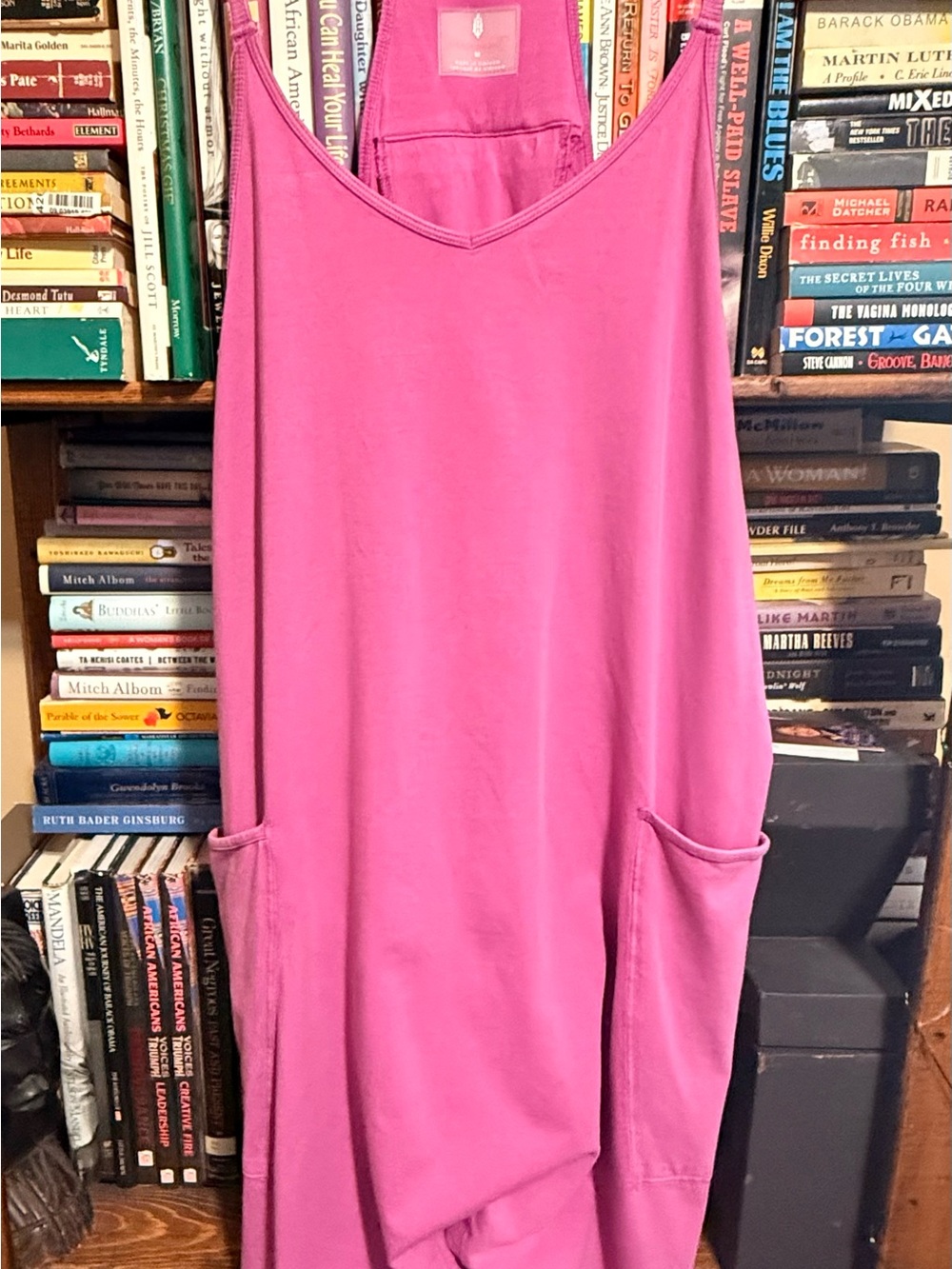 FP Movement by Free People Hot Shot Pink Ribbed Tank with Spaghetti Straps